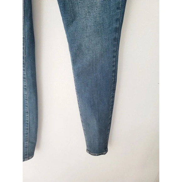 Good American Good Legs Deep V Blue609 Organic High Rise Skinny Blue Jeans 00 24 - Picture 4 of 10